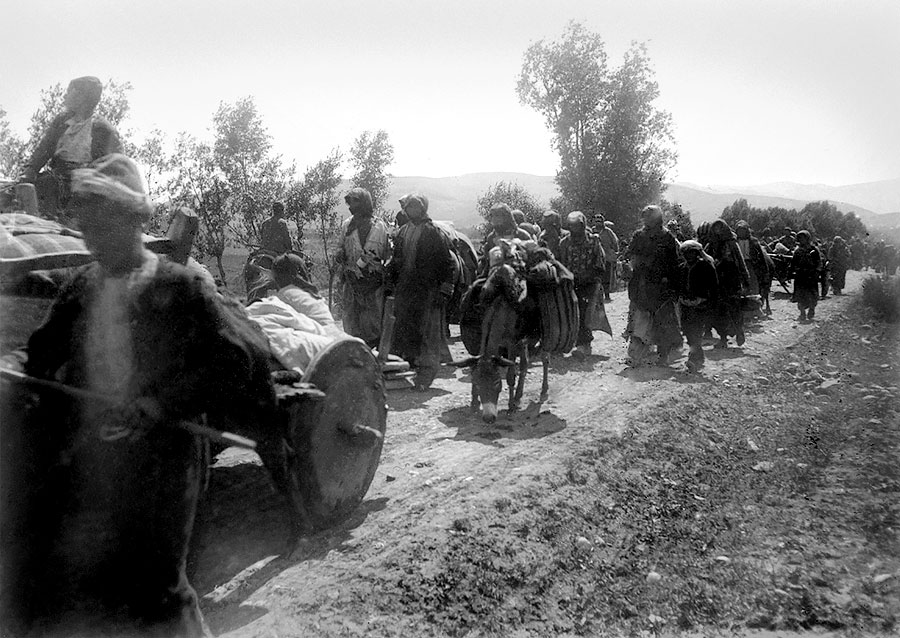 Gedeporteerde Armeniërs in het noordoosten van Anatolië