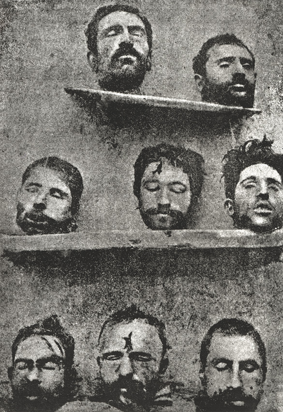 1898: onthoofde Armeense politieke activisten